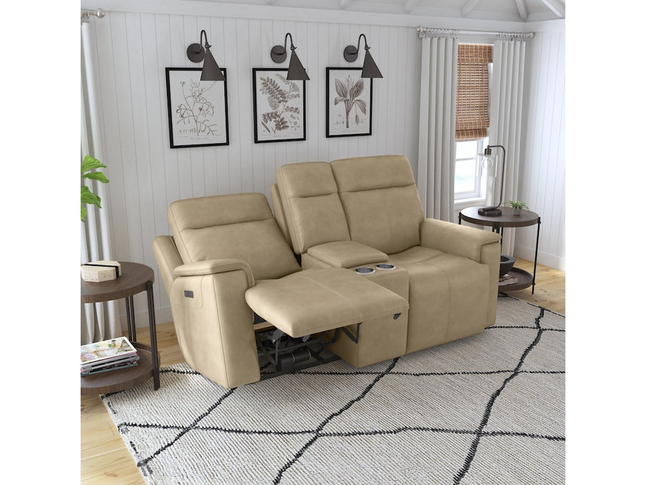 Odell Power Reclining Loveseat with Console and Power Headrests and Lumbar