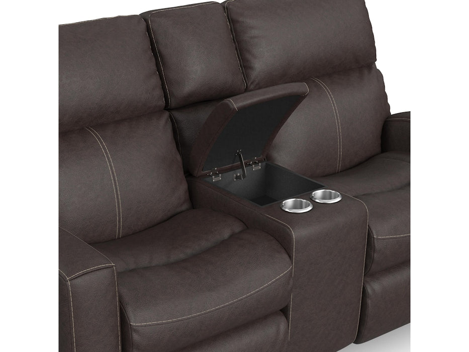 Score Power Reclining Loveseat with Console and Power Headrests and Lumbar