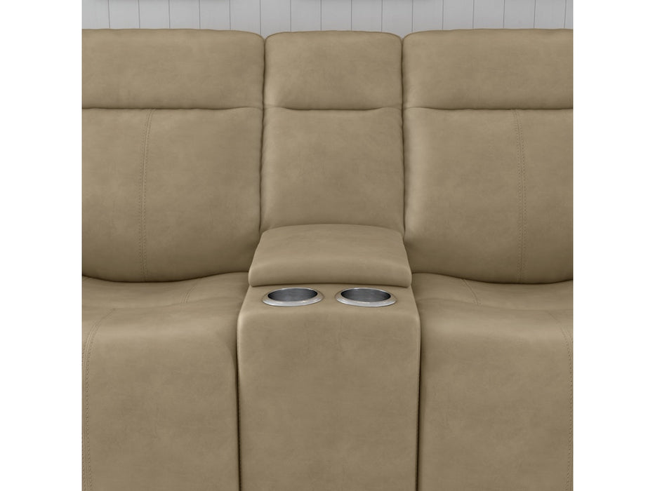 Odell Power Reclining Loveseat with Console and Power Headrests and Lumbar