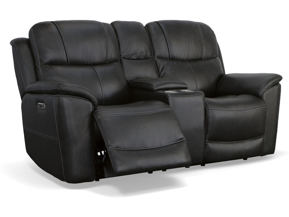 Crew Power Reclining Loveseat with Console and Power Headrests and Lumbar