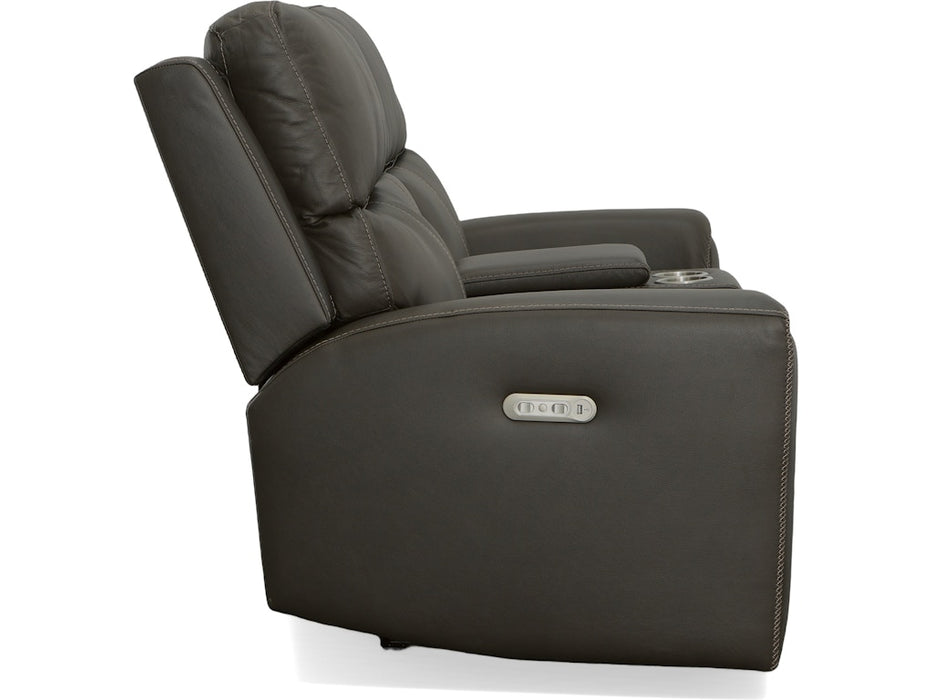 Jarvis Power Reclining Loveseat with Console and Power Headrests