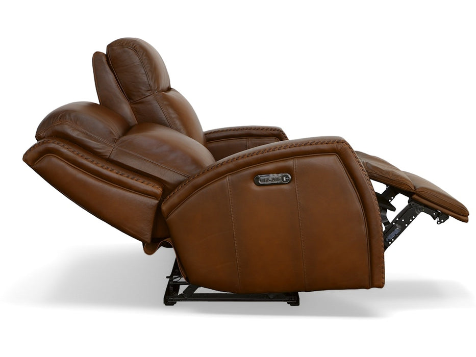 Mustang Power Reclining Loveseat with Power Headrests