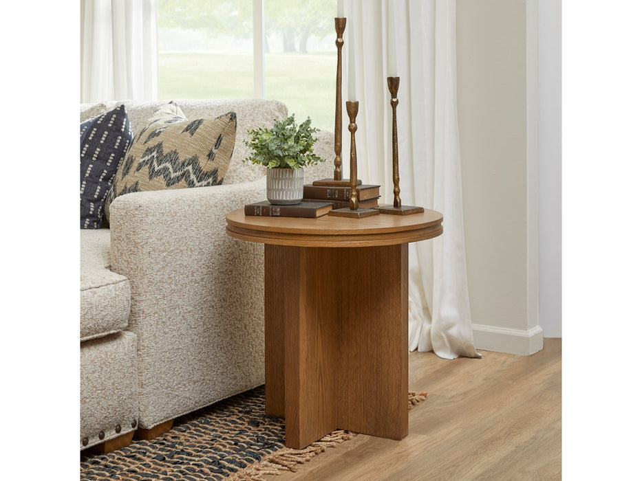 Waterfall Round End Table