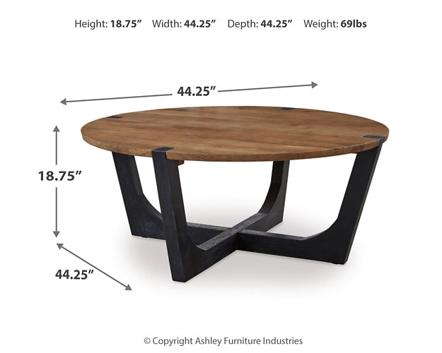 Ashley Express - Hanneforth Coffee Table with 2 End Tables