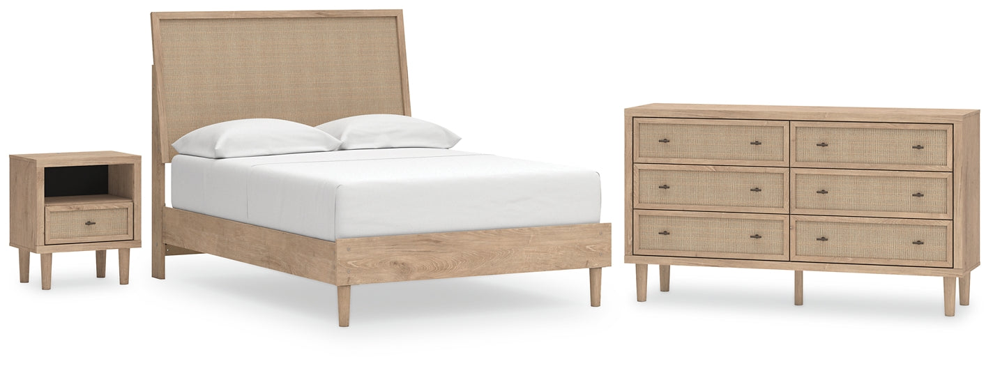 Cielden Full Panel Bed with Dresser and Nightstand