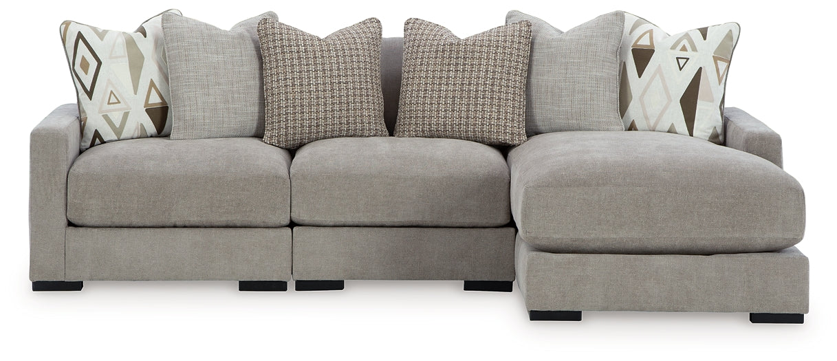 Aslan Court 3-Piece Sofa Sectional with Chaise