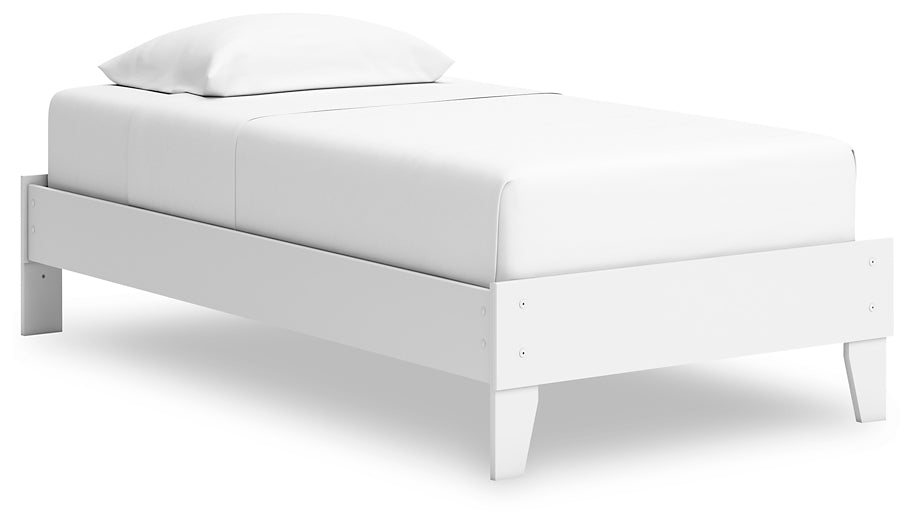 Ashley Express - Hallityn Twin Platform Bed with Nightstand