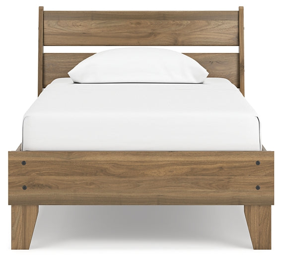 Ashley Express - Deanlow Twin Platform Panel Bed with Dresser, Chest and 2 Nightstands