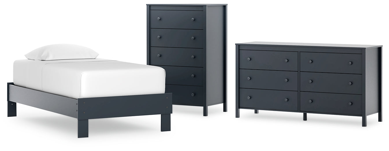 Ashley Express - Simmenfort Twin Platform Bed with Dresser and Chest