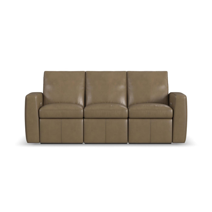 Aria Fawn Leather Power Reclining Sofa