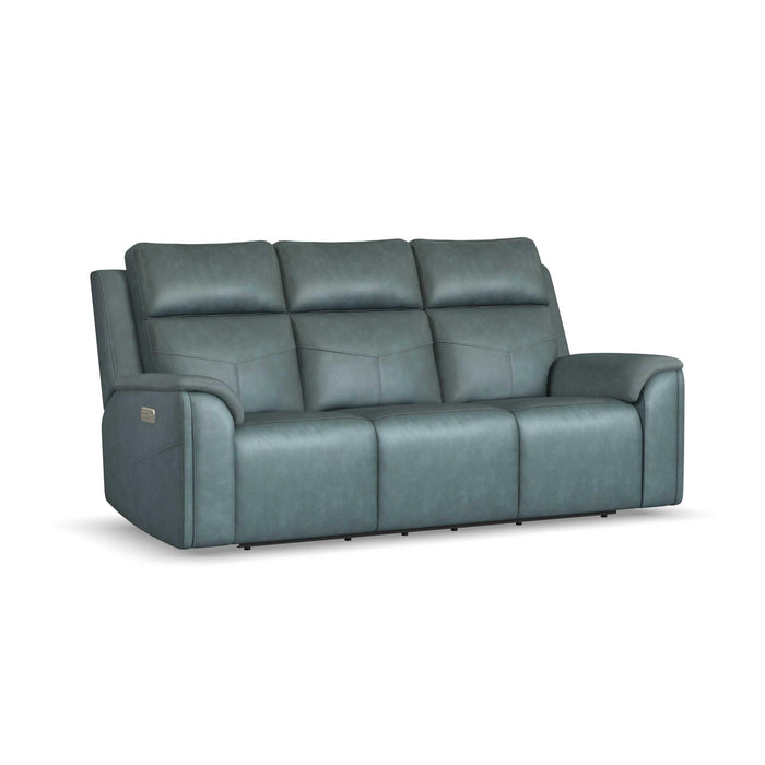 Vernon Admiral Fabric Power Reclining Sofa with Power Headrests, Lumbar, Heat & Massage