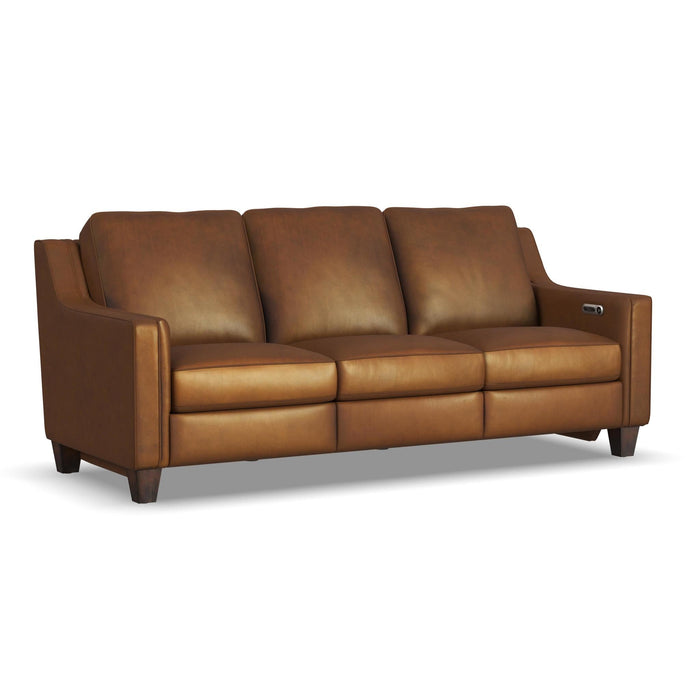 Finley Leather Power Inclining Sofa