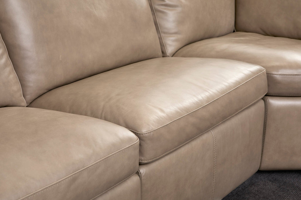 Aria Leather Power Reclining Sectional