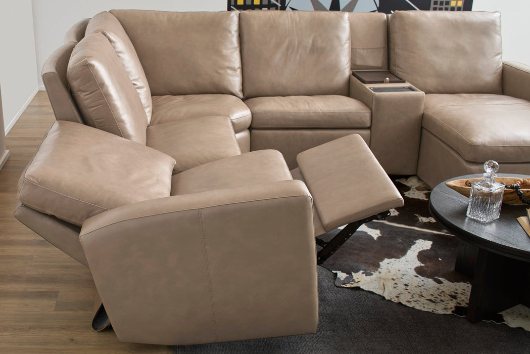 Aria Leather Power Reclining Sectional