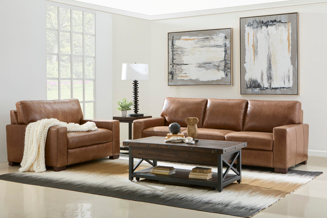 Endurance Chestnut Leather Sofa