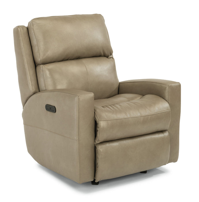 Catalina Leather Power Rocking Recliner with Power Headrest