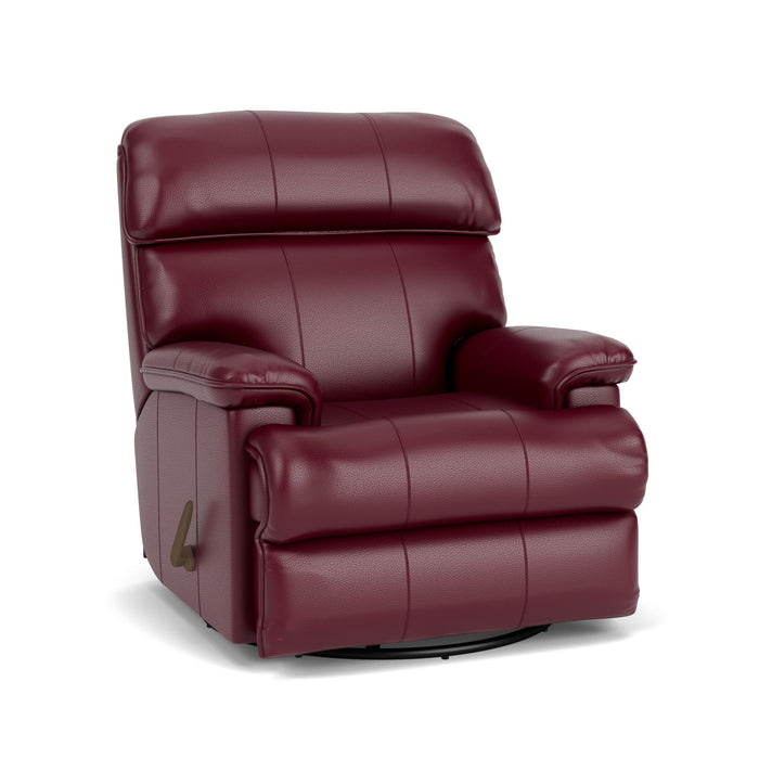 Geneva Leather Swivel Gliding Recliner