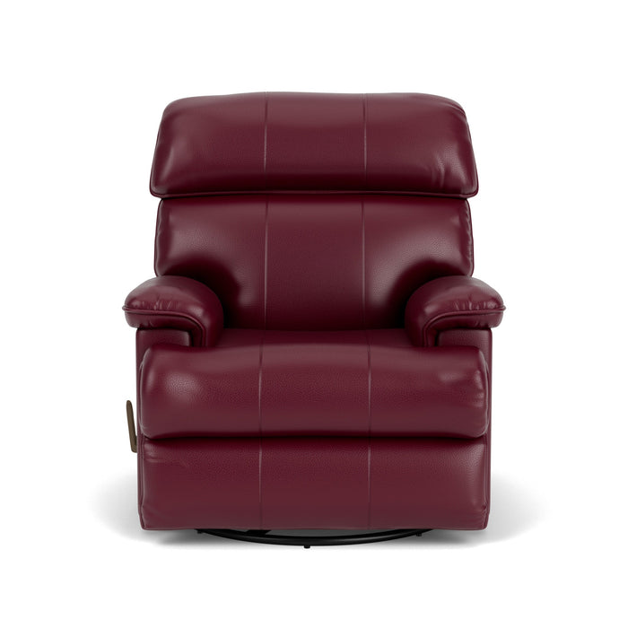 Geneva Leather Swivel Gliding Recliner