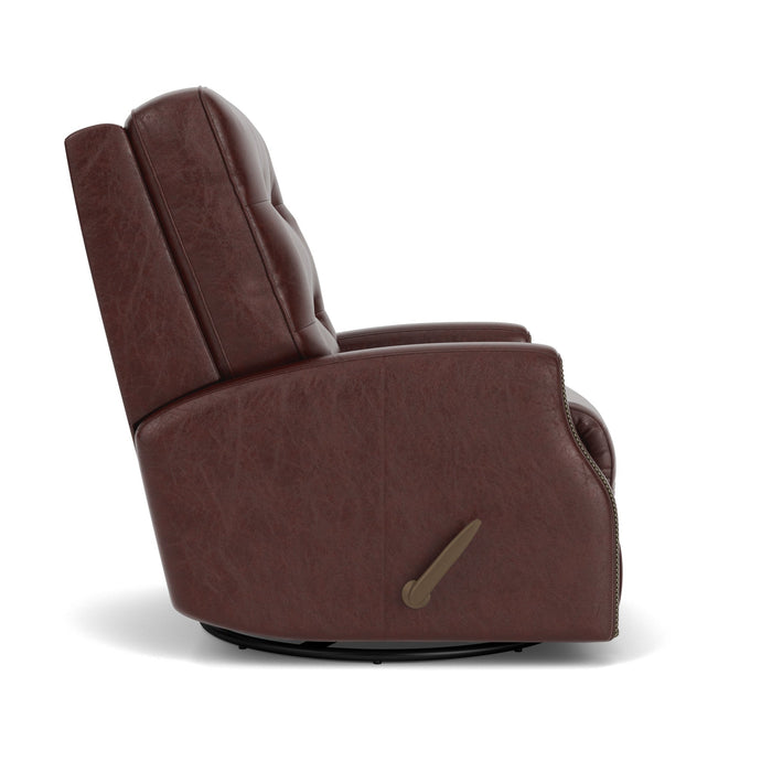 Devon Leather Swivel Gliding Recliner