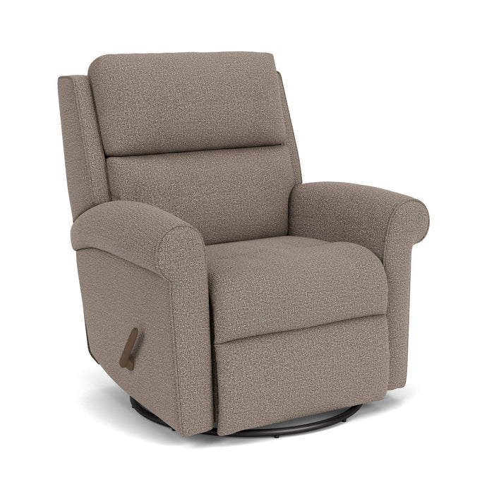 Belle Fabric Swivel Gliding Recliner