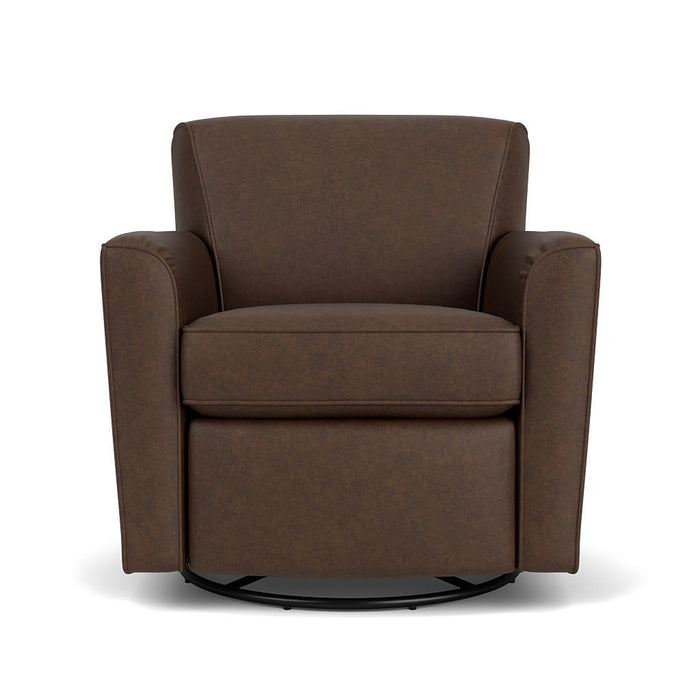 Kingman Leather Swivel Glider