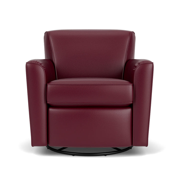 Kingman Leather Swivel Glider