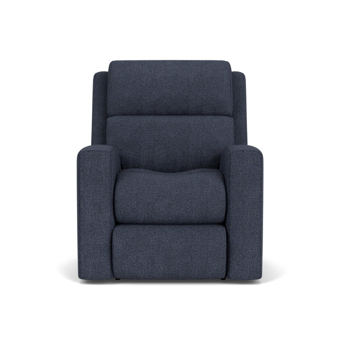 Score Fabric Power Recliner with Power Headrest & Lumbar