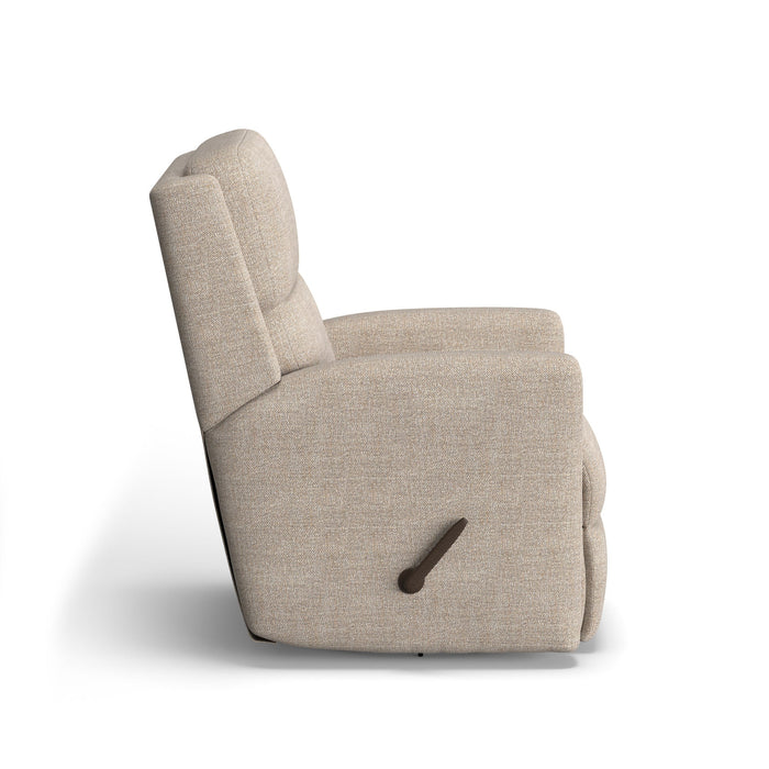 Chip Fabric Swivel Gliding Recliner