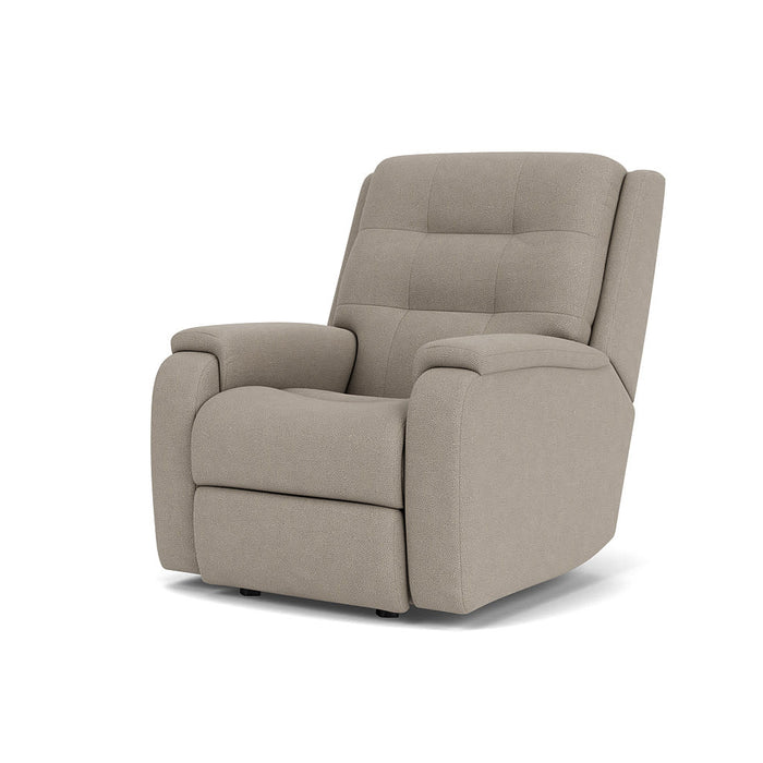 Arlo Fabric Power Rocking Recliner with Power Headrest & Lumbar