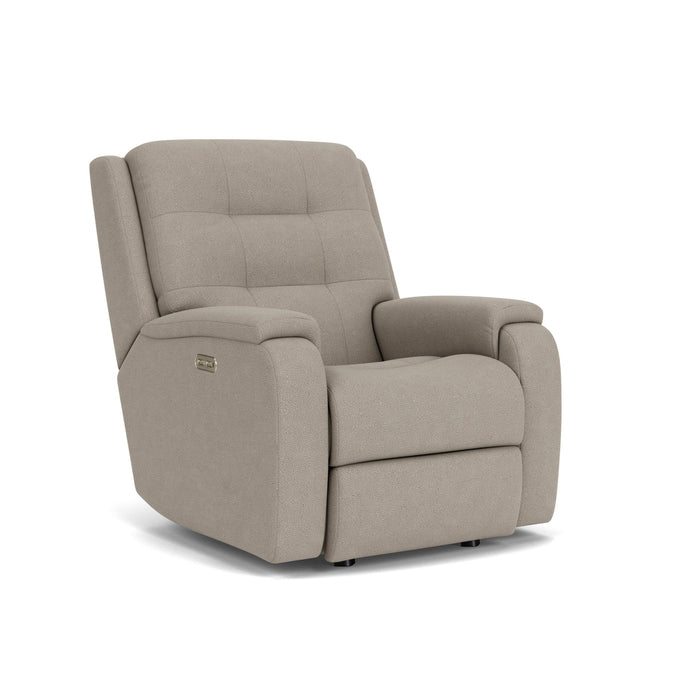 Arlo Fabric Power Rocking Recliner with Power Headrest