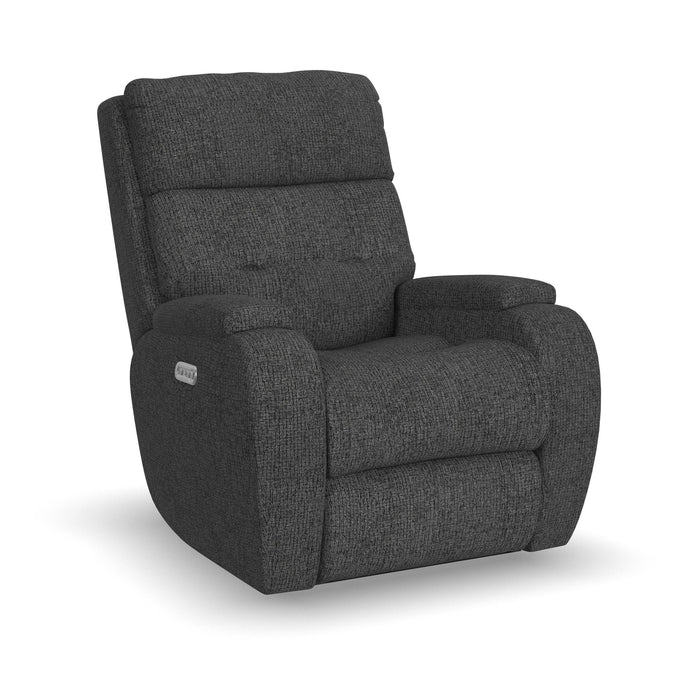 Strait Fabric Power Recliner with Power Headrest