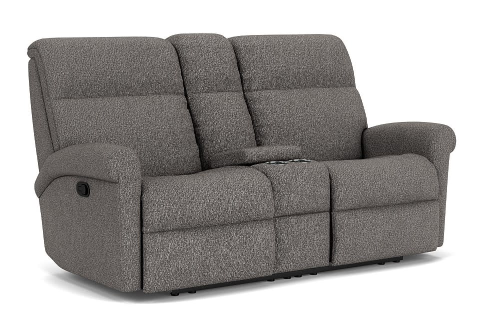 Davis Fabric Reclining Loveseat with Console