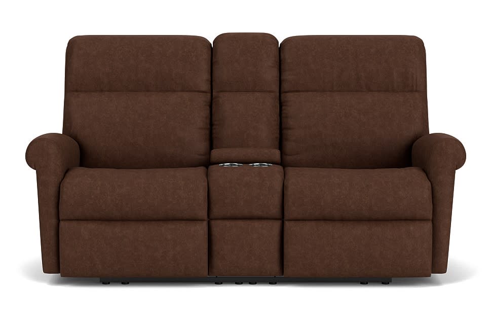 Davis Fabric Reclining Loveseat with Console