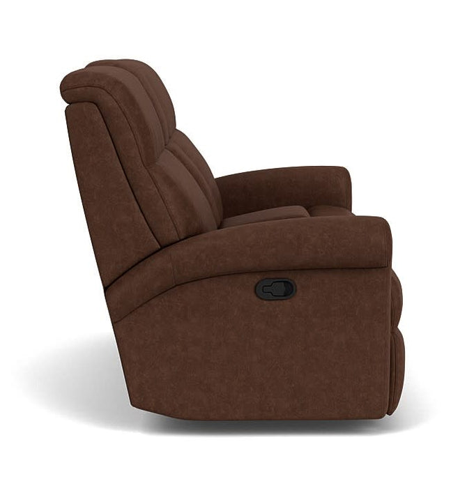 Davis Fabric Reclining Loveseat with Console