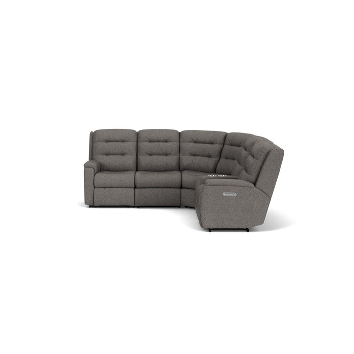 Arlo Fabric Power Reclining Sectional with Power Headrests