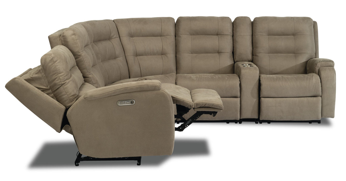 Arlo Fabric Power Reclining Sectional with Power Headrests