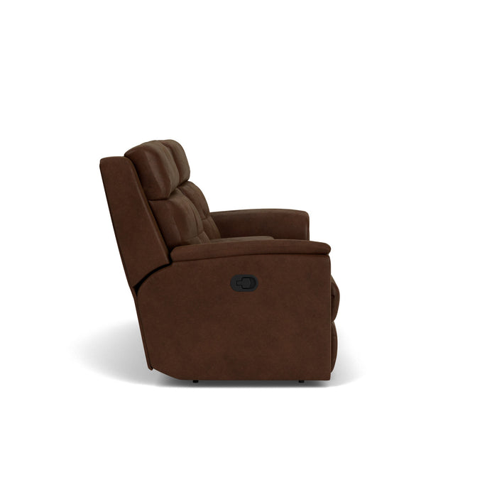 Mason Fabric Reclining Loveseat with Console