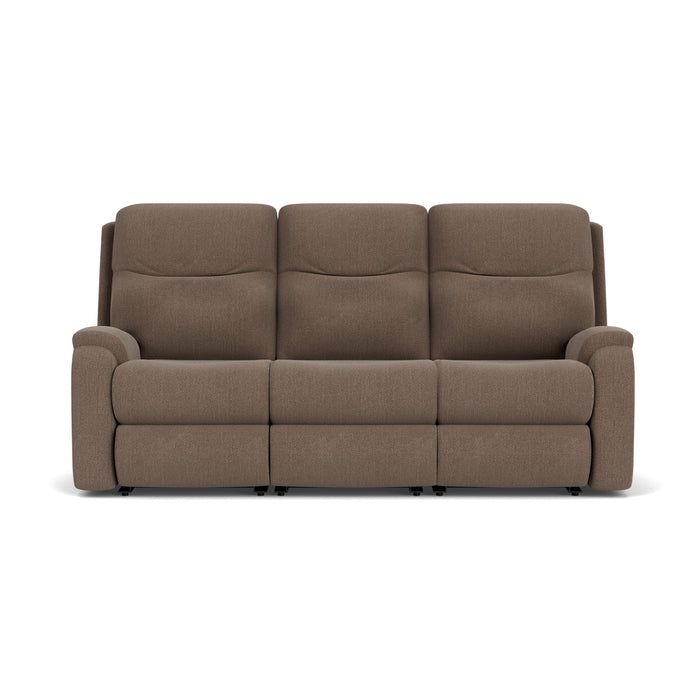 Penn Fabric Power Reclining Sofa with Power Headrests & Lumbar