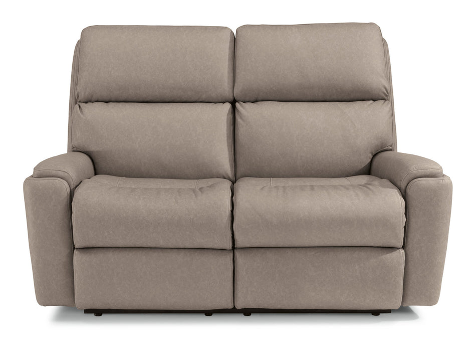 Rio Fabric Power Reclining Loveseat with Power Headrests