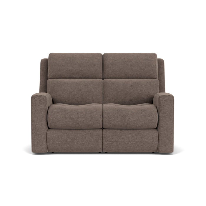 Score Fabric Power Reclining Loveseat with Power Headrests & Lumbar