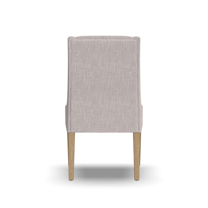 Lattice Brown Fabric Upholstered Dining Chair