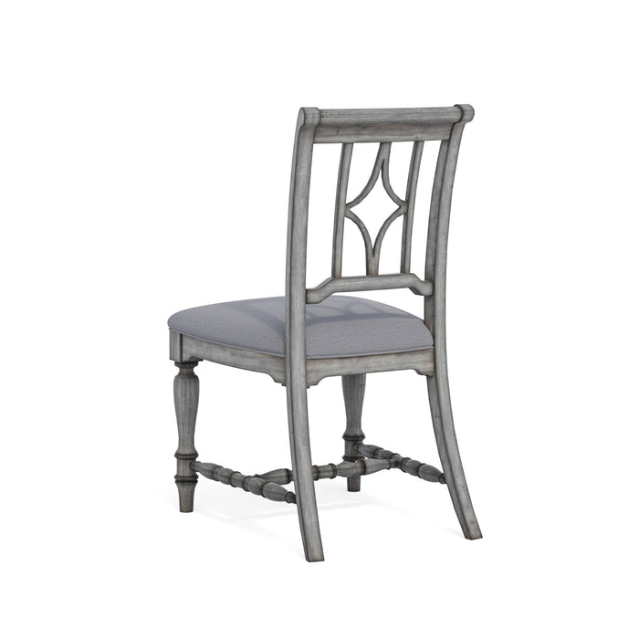 Plymouth Gray Pair of Armless Dining Chairs