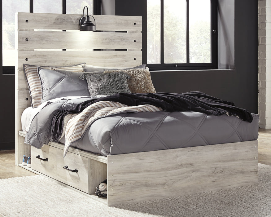 Cambeck  Panel Bed With 2 Storage Drawers With Dresser