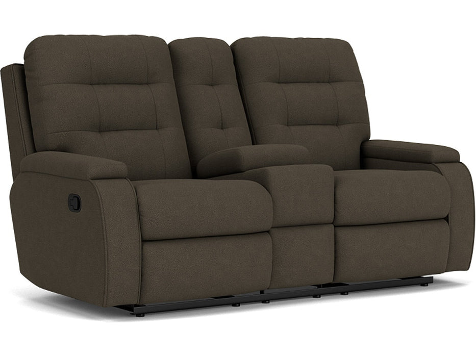 Kerrie Reclining Loveseat with Console