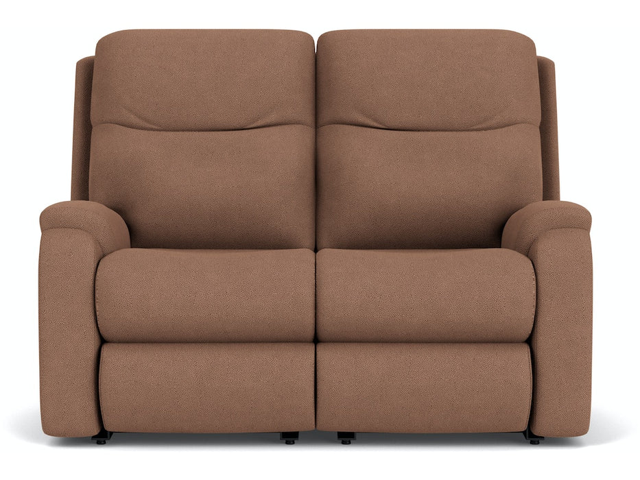 Penn Power Reclining Loveseat with Power Headrests and Lumbar