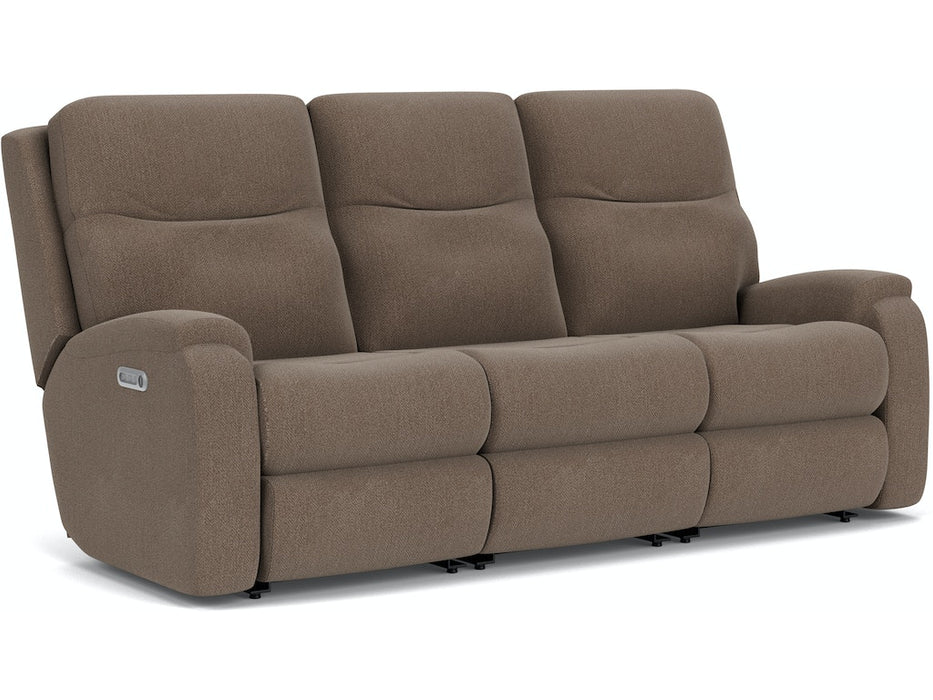 Penn Power Reclining Sofa with Power Headrests and Lumbar