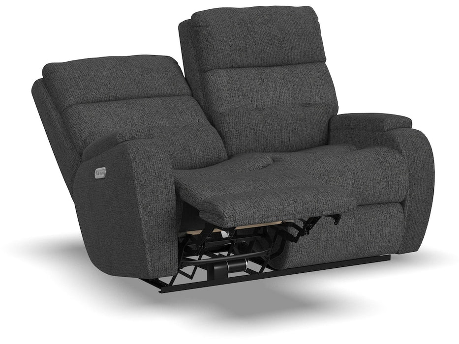 Strait Power Reclining Loveseat with Power Headrests