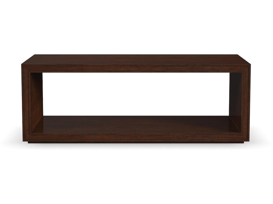 Waterfall Rectangular Coffee Table with Casters