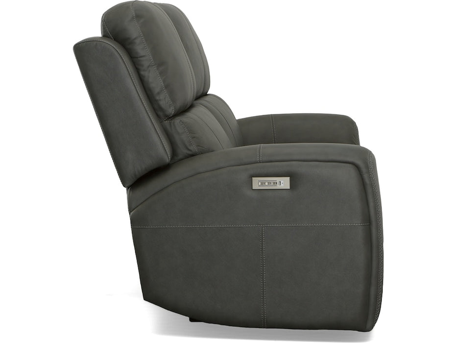 Linden Power Reclining Loveseat with Power Headrests and Lumbar