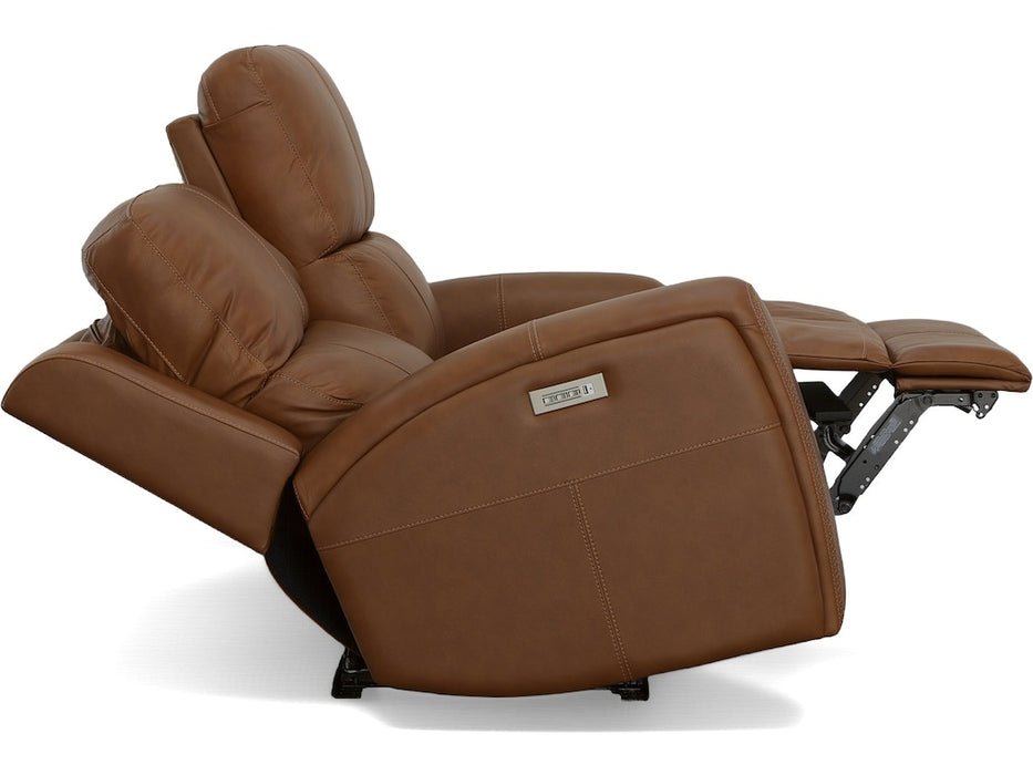 Linden Power Reclining Loveseat with Power Headrests and Lumbar